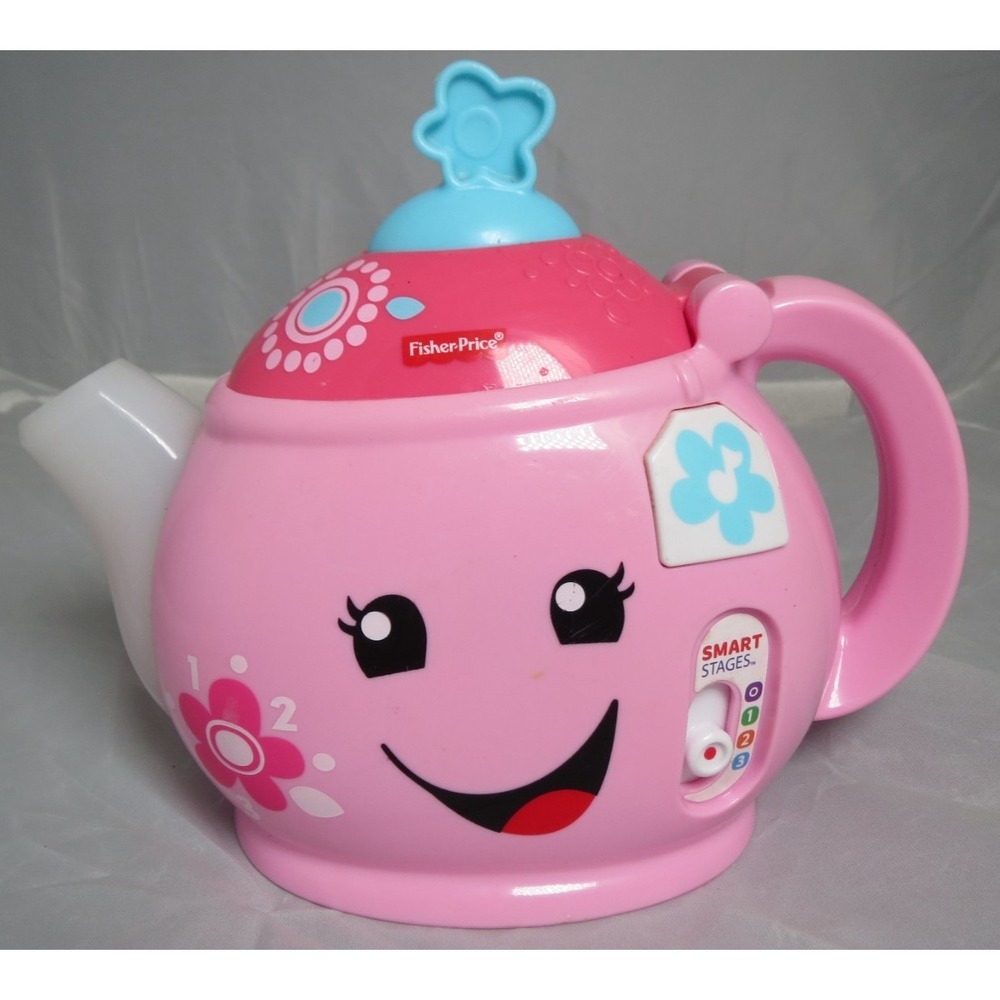 Fisher Price Talking Pink Teapot Laugh‎ 'N Learn Manners Tea Party Pot Musical - Picture 4 of 9